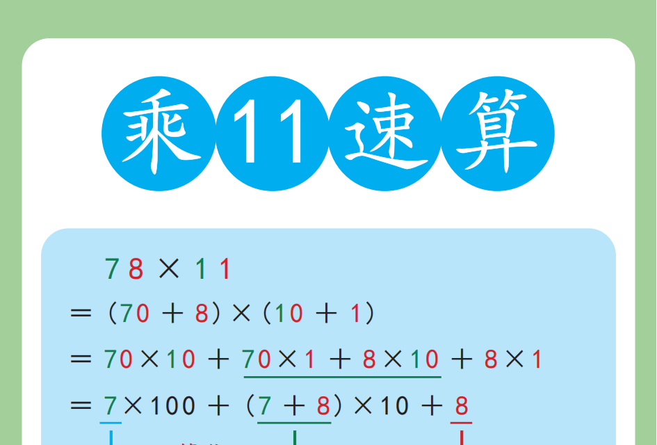 两位数乘11 —— 速算交流